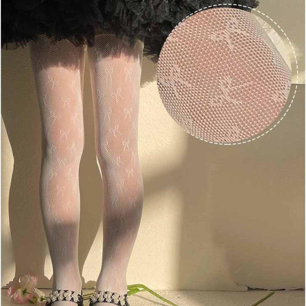 Сетчатые кружевные чулки Летние тонкие леггинсы Мягкие детские колготки Малыш