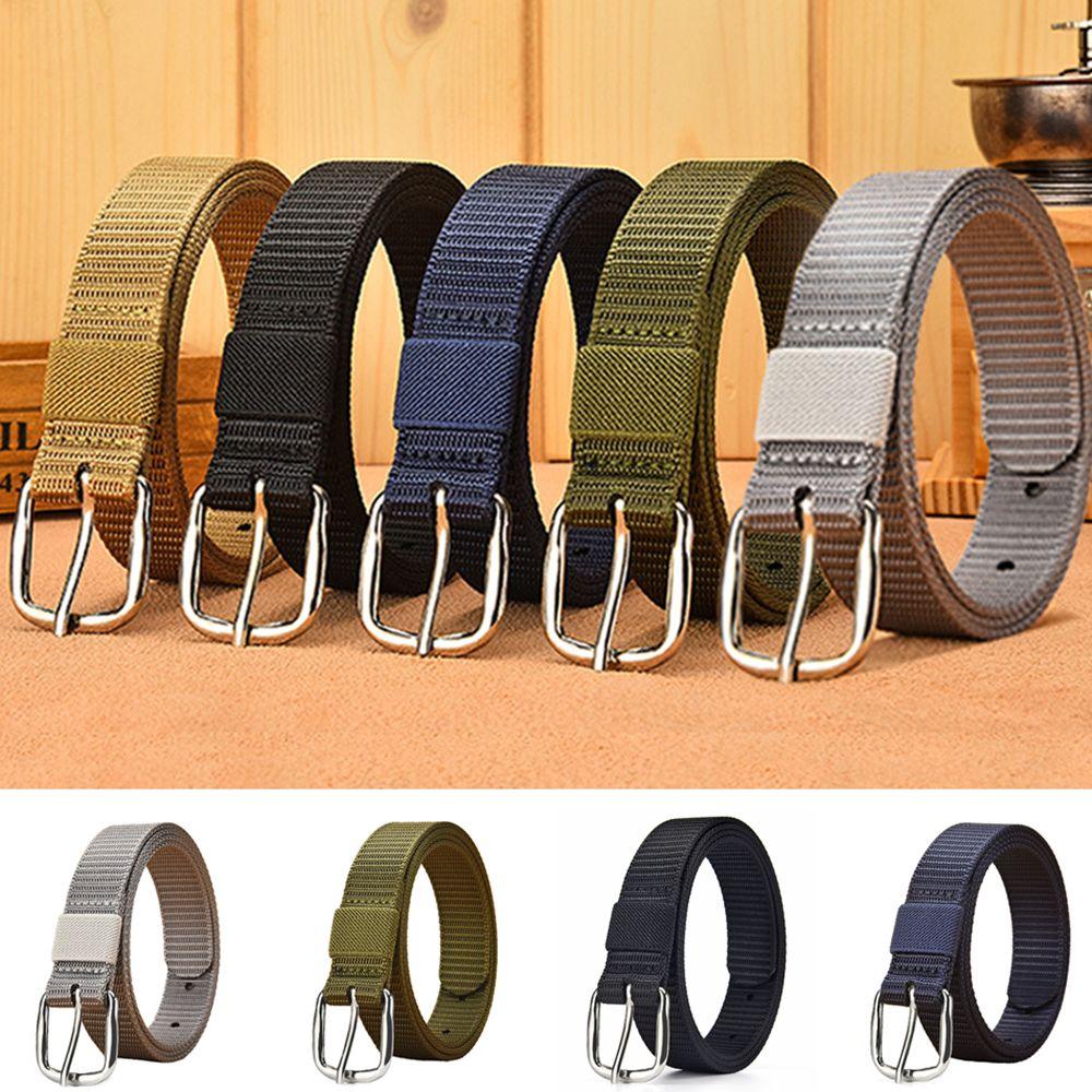 Men Women Casual Classic Outdoor Sports Braided  Belt Fabric Waistband Canvas Belts