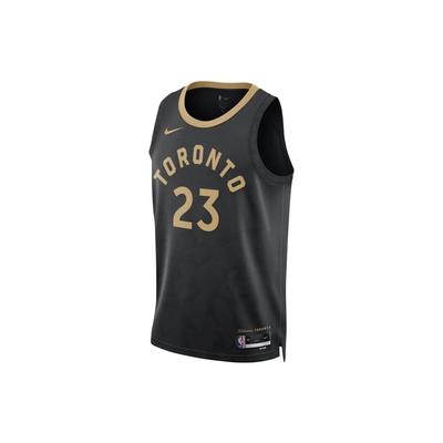 Майка NBA Quick-Dry Printed City Edition, версия SW Fan, сезон 2022–23 гг., Raptors, Vanvleet No. 23 топа унисекс, черные DO9611-010