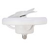 Ceiling Fan Light 360 Degree Rotate Dimmable E27 Adjustable LED Lamp 5 Blade 48W with Remote Control for Garage 85‑265V