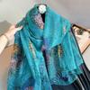 New  Silk Scarf Female Fashion Beach Pashmina Bufanda Folral Women Shawl Wraps Bandana Ladies Scarves Large Foulard Echarpe