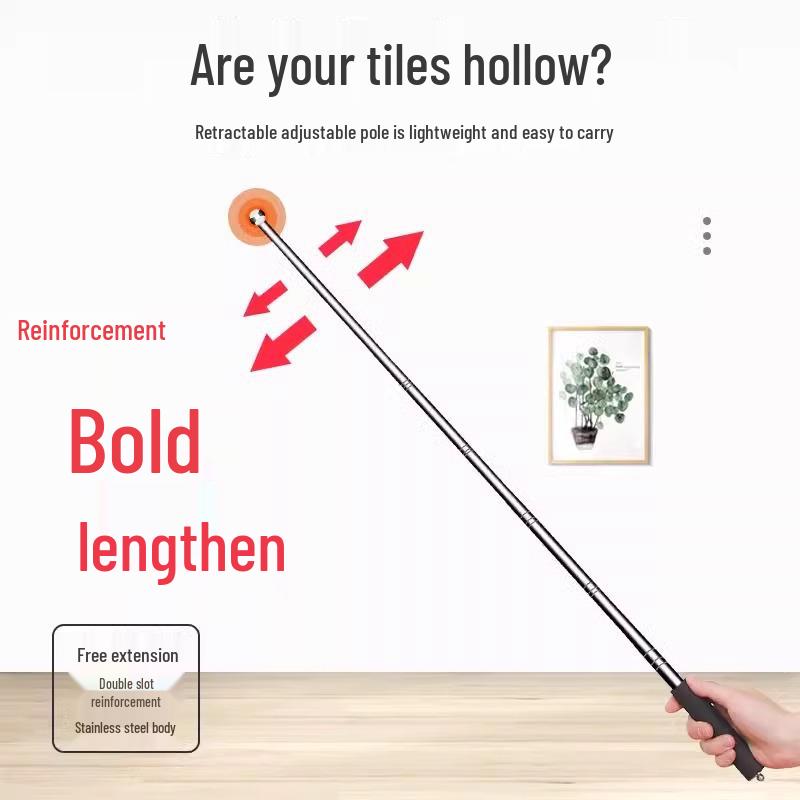 Набор полых молотков для плитки для осмотра со скидкой для новичков - Телескопический, Утолщенный для специальной приемки и простукивания плитки