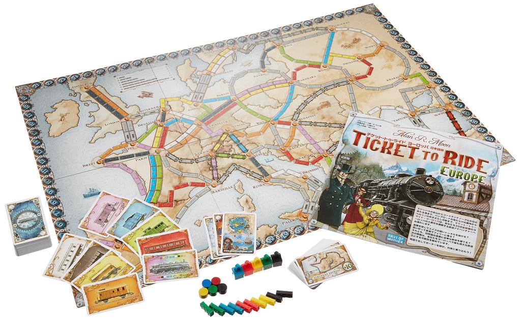 Hobby Japan Ticket To Ride Europe for Ages 13 and Board Game (Japanese Version) (2-5 Players, 30-60 Minutes, Up)