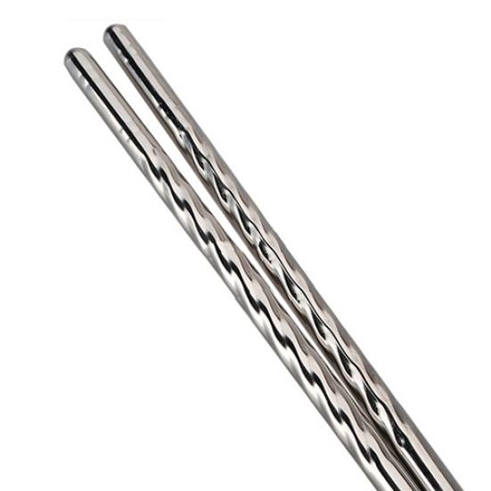 1 пара китайских стильных нескользящих палочек для еды из нержавеющей стали