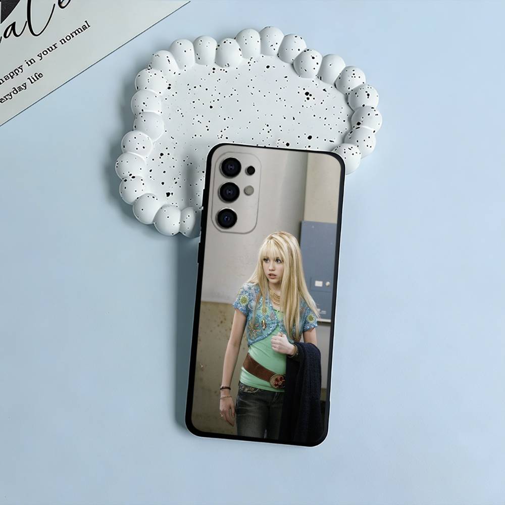 H-Hannah-M- Montana Мягкий силиконовый чехол для Samsung S25, S24, S21, S22, S23, S30, Ultra, S20, Plus, FE, Lite - Черный