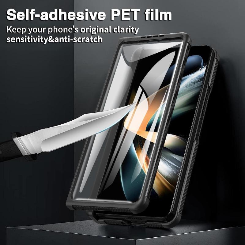 Гальванизированный жесткий пластиковый чехол для телефона Samsung Galaxy Z Fold 5 Fold5 5G держатель противоударный защитный чехол для камеры