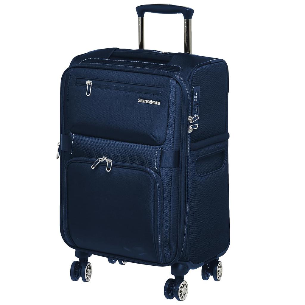 Suitcase Carry Case MOMENTUS Spinner 39L 55cm Expandable Navy [Samsonite] 55/20 2.8kg Carry-on
