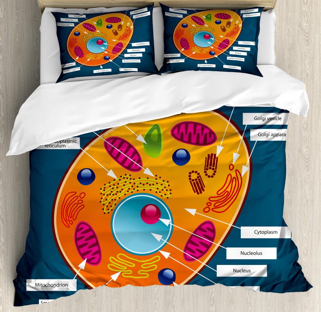 Наволочка из мягкого полиэстера для студенческого общежития с рисунком «Наука» King DNA Bases Chemistry Комплект постельного белья для образовательной комнаты в общежитии колледжа