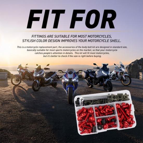 177Pcs For Yamaha M6 M5 Motorcycle Complete Fairing Bolts Kit Screws Nut Set