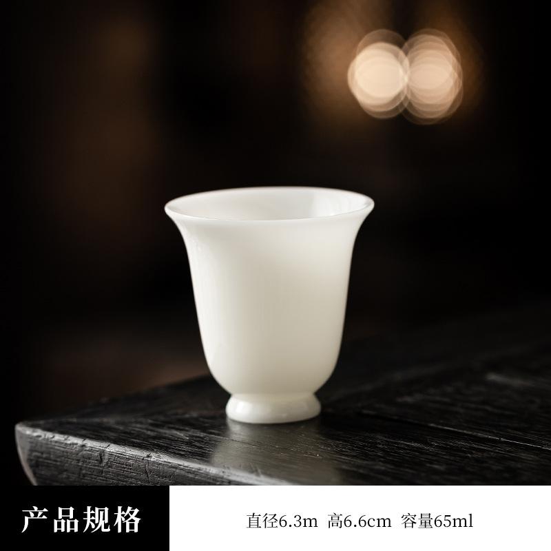 New Ice Jade Master Cup Ceramic Premium Tea Tasting Cup Kung Fu Tea Set Personal Teacup Business Companion Gift