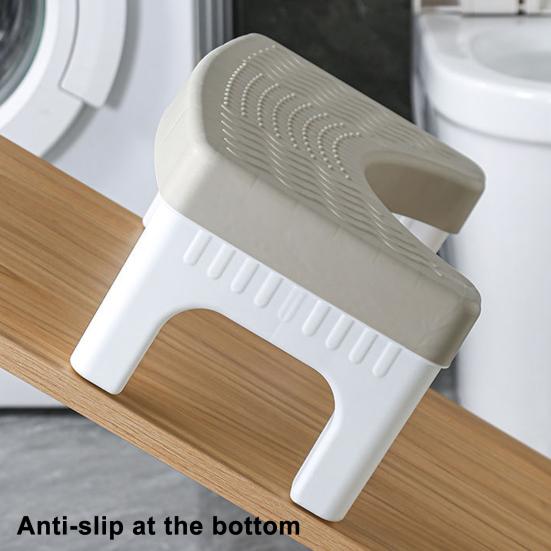 Foot Stool Wide Base Anti-Slip Texture Ergonomic Design Toilet Foot Rest Waterproof Versatile Bath Stool for Toilet Pregnancy Elderly