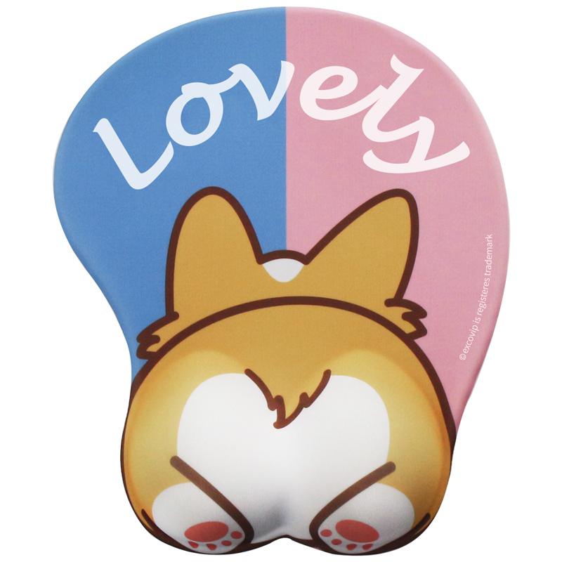EXCO (EXCO) Corgi Silicone Mouse Pad Wrist Rest, Large Thick Cute Anime Cartoon Wrist Support Mouse Pad, Mouse Pillow Wrist Pad Gaming Desk Mat 14794