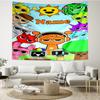 Custom Name Sprunki Print Tapestry, Backdrop, Easy Setup, Ideal for Bedroom, Office & Living Room, with Aesthetic Wall Hanging Decor.