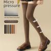 Japanese-Style Solid Color Over-the-Knee Socks for Women, Trendy Cotton Knee-Highs for Spring and Autumn, Ideal for Students