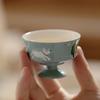 Japanese-style Creative Hand-painted Puppy Owner Tea Cup, High-end Pastel Color Warm Room Gongfu Tea Set Tea Drinking Mug
