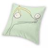 Rumple Buttercup Square Pillowcase Polyester Linen Velvet Printed Zip Decorative Throw Pillow Case Room Cushion Cover