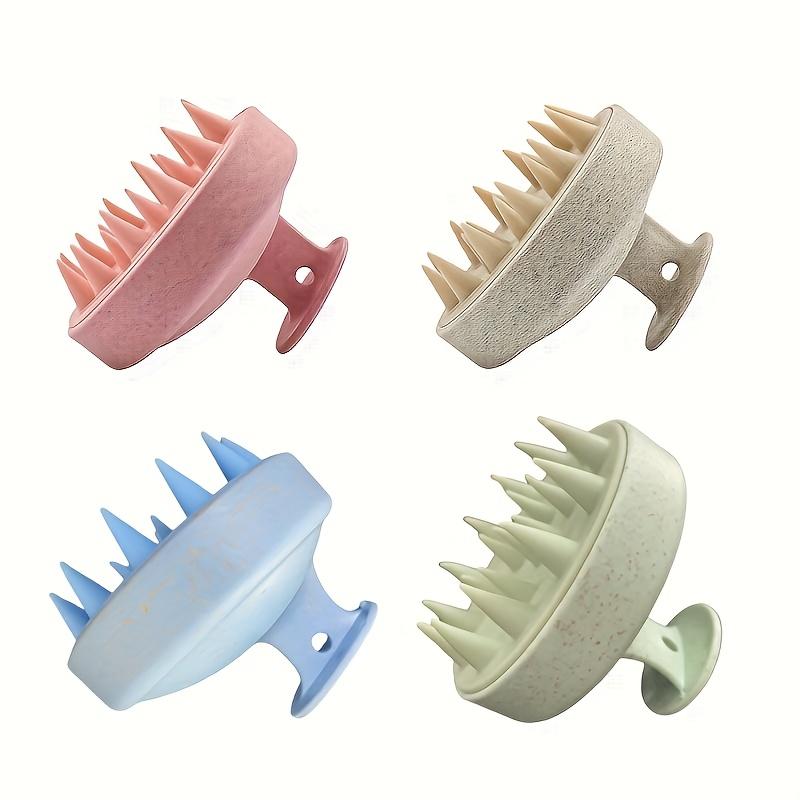 Массажер для кожи головы для мытья волос, силиконовая расческа для шампуня, щетка-массажер для головы.