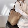 Soft Straw Shoulder Bag For Women Large Capacity Messenger Bag Bohemian Beach Handbag Daily Totes