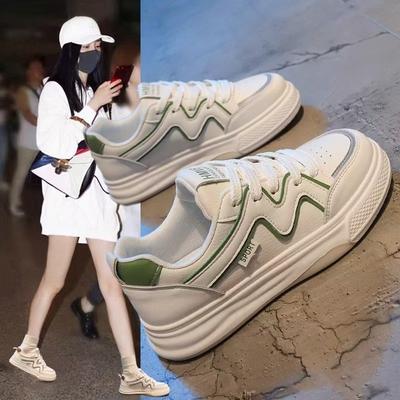 Женские кеды Модные цветные спортивные туфли Маленькие белые туфли Студенческий стиль Модная женская обувь Трендовая дышащая корейская