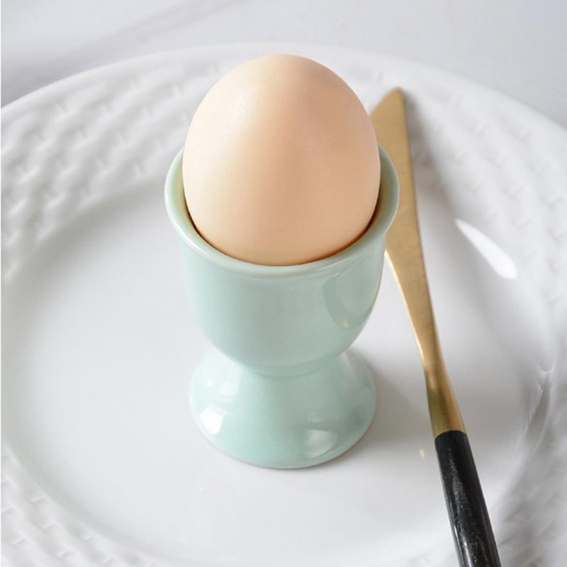 Ceramic Egg Cup Holders Macaron Color Creative Serving Cups Ins Style Egg Holder Cup Breakfast Banquet Eggs Base Kitchen Gadgets