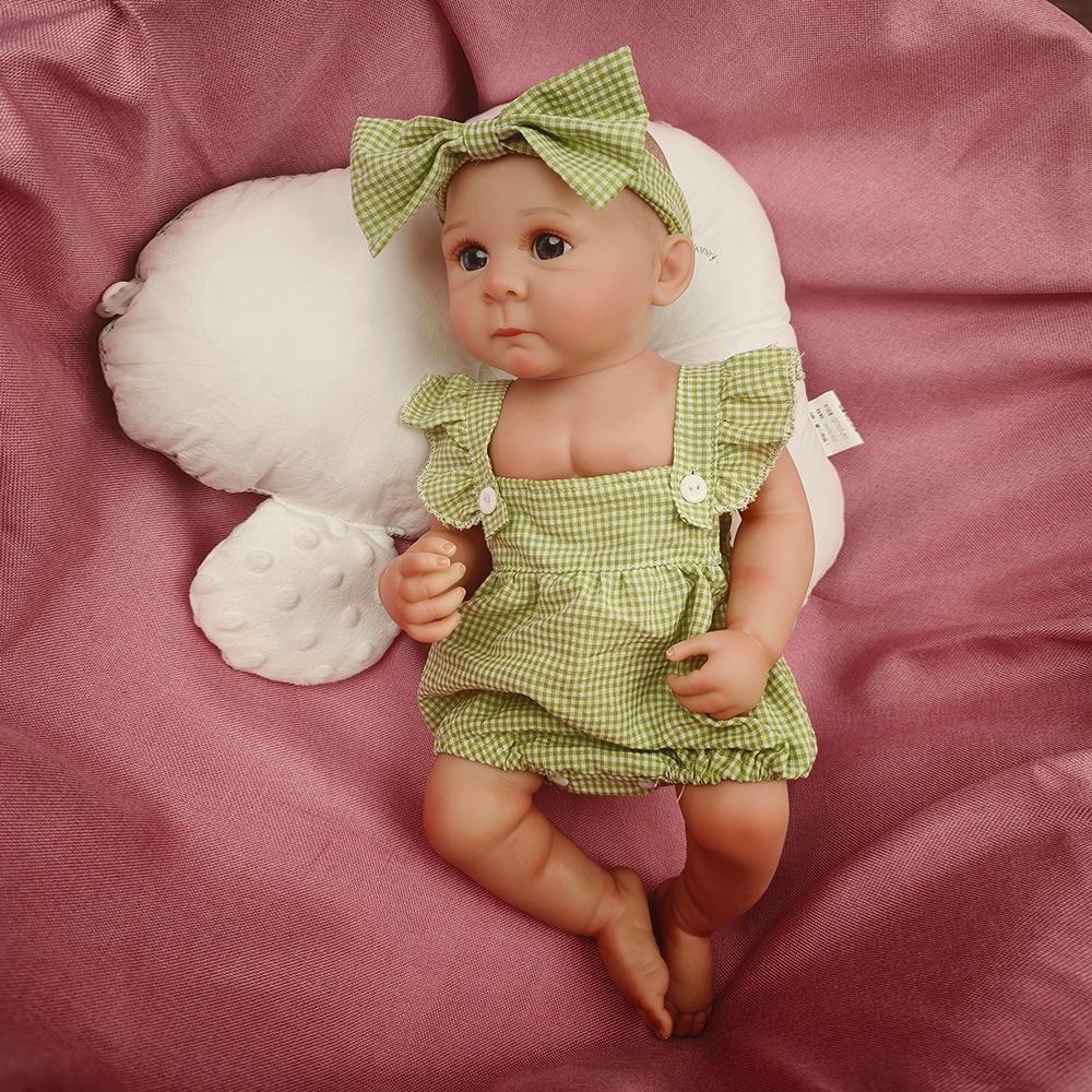 18 Inch Bettie Reborn Baby Girl Doll Full Silicone Body Can Bath Newborn Babies Doll Hand-draw Hair Lifelike Baby Doll Toy Kid's Holiday Surprise Gift