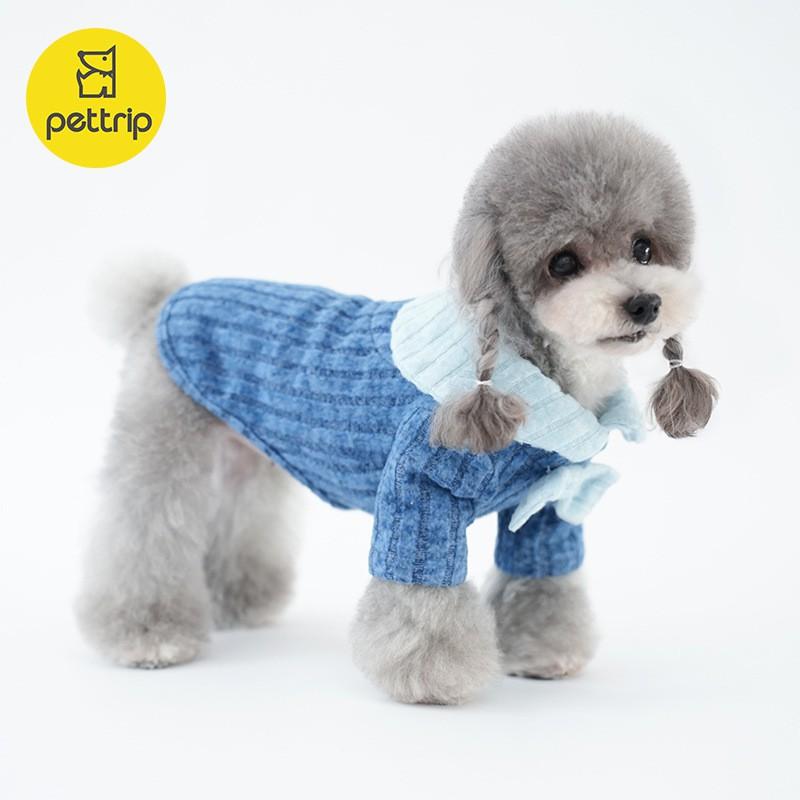 Dog Two-Legged Outfit Fake Two-Piece Shirt Collar Style Yorkshire Terrier Maltese Teddy Pomeranian Winter