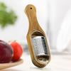 Коробка для терки для сыра из нержавеющей стали, деревянная терка с длинной ручкой, съемный измельчитель древесины акации, инструмент для измельчения сыра
