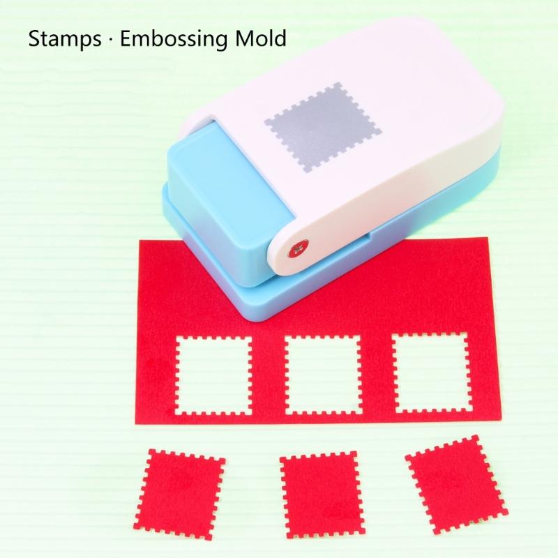 Manual Paper Puncher Square Hole Punching Tool Paper Craft Embossing Tool for Kid Art Craft Card Making Scrapbooking
