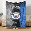 Manchester Crest Blankets Flannel Printed Breathable Warm Throw Blanket for Home Office Bedspreads 0708a4