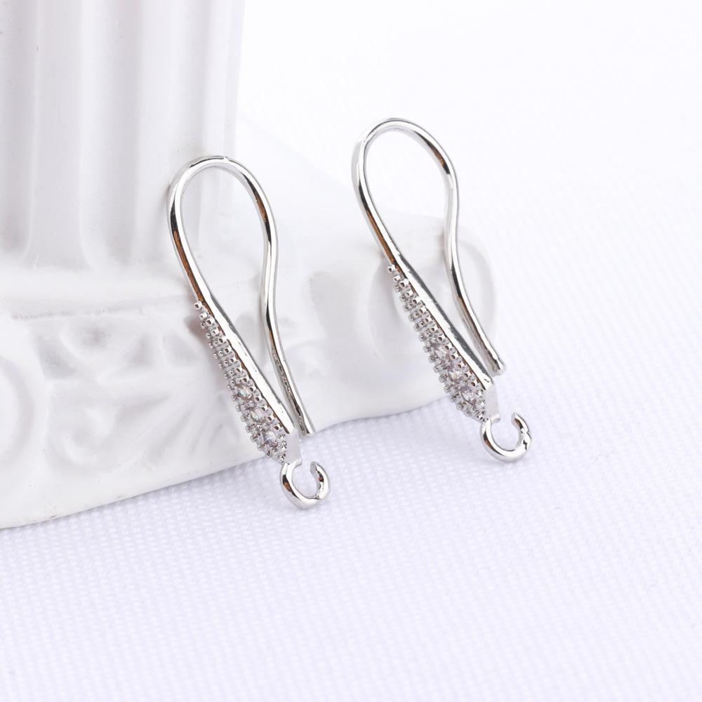 Minimalist Fashion Retention Ear Hook DIY Accessories With Zircon And Pearl Earrings For Women