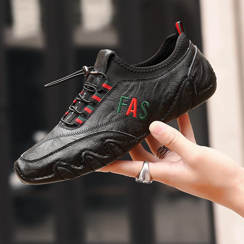 Новейшая мужская обувь, дышащие мягкие лоферы, удобная обувь для вождения