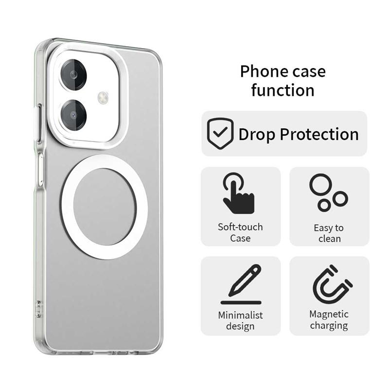 Для OPPO A3 чехол OPPO A3 Capas противоударный задний защитный прозрачный беспроводной зарядный кольцевой магнитный матовый Fundas OPPO A3