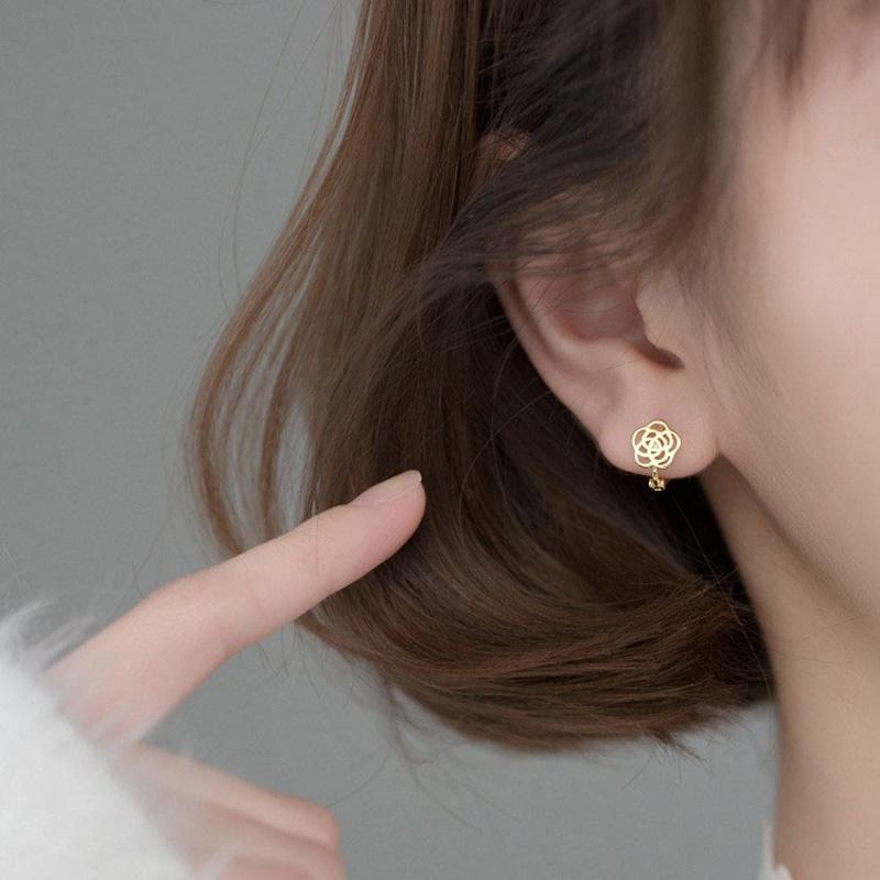 Серьги-бабочки серебристого цвета с цветком и бантом из циркона, женские, роскошные, великолепные ювелирные аксессуары