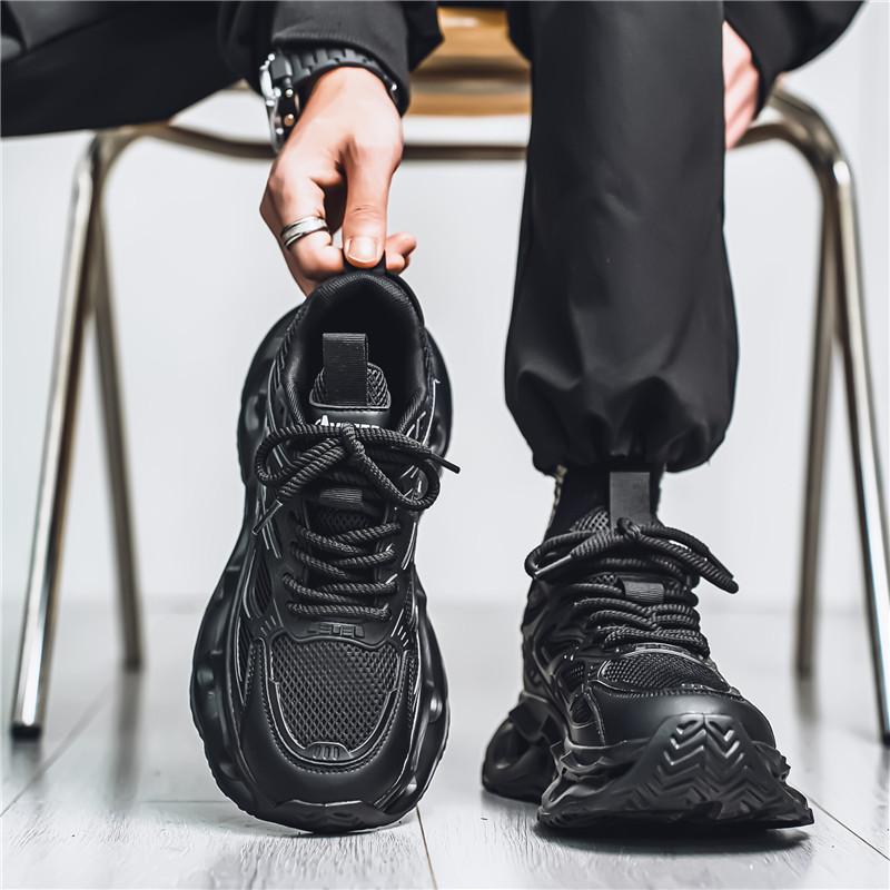 Men's dad shoes 2025 new casual versatile breathable mesh sneakers summer platform casual running shoes men