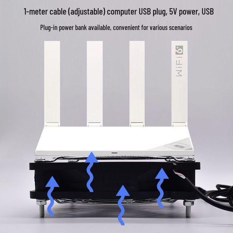 USB-вентилятор с высоким воздушным потоком 5 В для роутера, модема, ТВ-приставки, ноутбука - Различные размеры