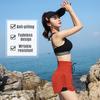 Women 2-in-1 Sports Shorts Qucik-Dry Breathable High Waist Drawstring Running Gym Yoga Shorts