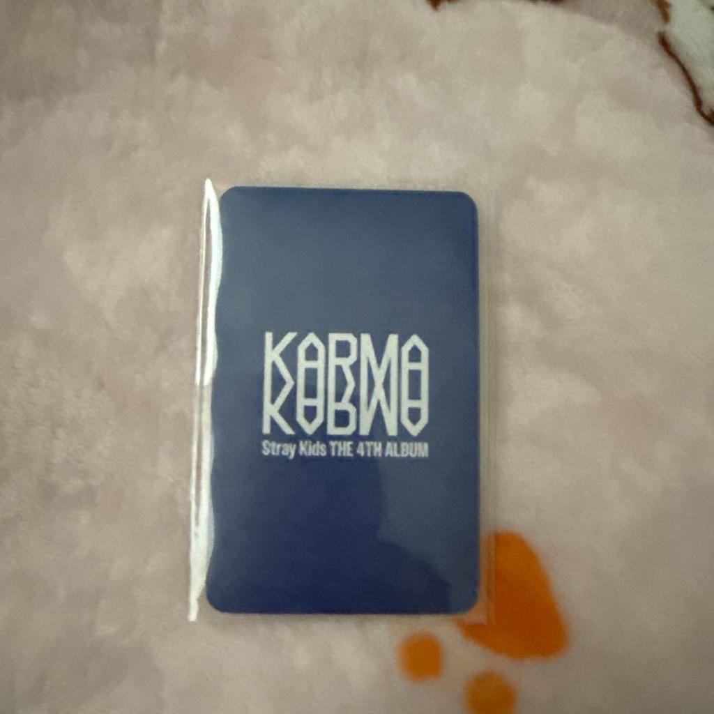 [Б/У] Stray Kids AIN KARMA Предзаказ ФАНС Бонусная коллекционная карточка