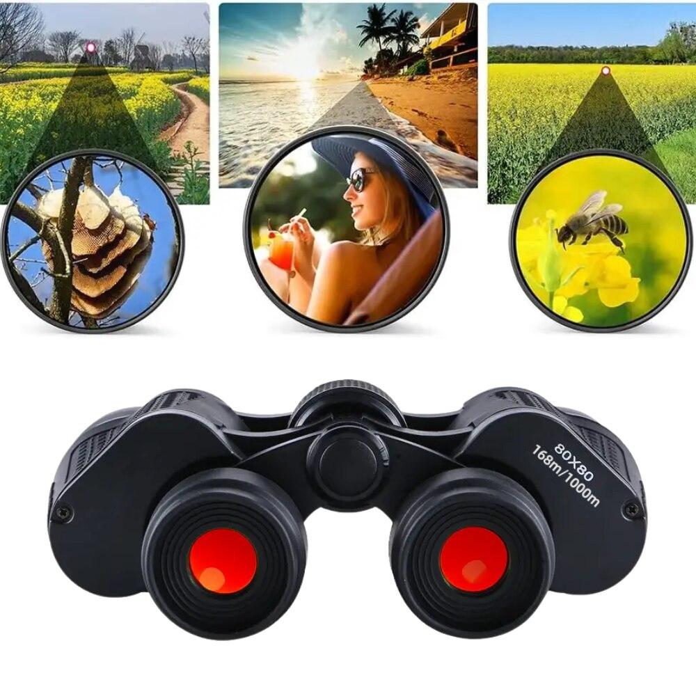 80X80 Binoculars Long Range 10000M High Clarity High Power For Outdoor Use Hunting Optical Night Vision Binoculars High Quality Practical Daily Use