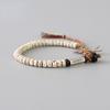 Tibetan Buddhist Braided Cotton Thread Lucky Knots Bracelet Natural Bodhi Beads Carved Amulet Handmade Bracelet For Men