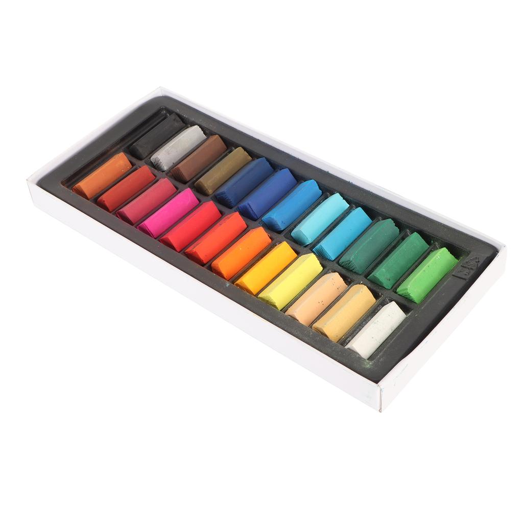 Набор из 24 мягких пастельных палочек, светостойких, устойчивых к выцветанию, легко смешиваемых пастелей для рисования для начинающих