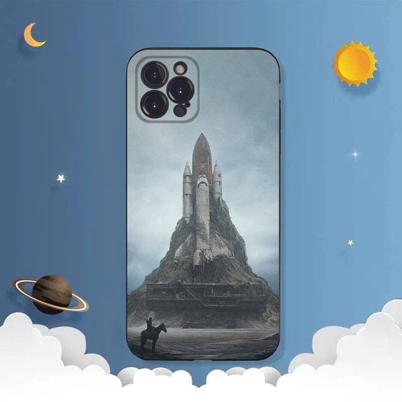 Чехол для телефона «Космическая ракета» для iPhone Samsung Galaxy Redmi Xiaomi Oppo OnePlus Note SA 7 8 9 10 11 12 13 14 20 21 22 23 53 54 Pro Max Ultra TPU Soft