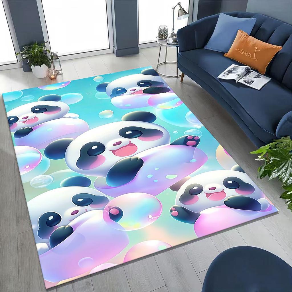 Новый Ковер Dream Panda Милый Мультяшный Арт для Спальни Гостиной Дивана Домашний Коврик Декор,Большой Детский Игровой Нескользящий Напольный Коврик Подарок