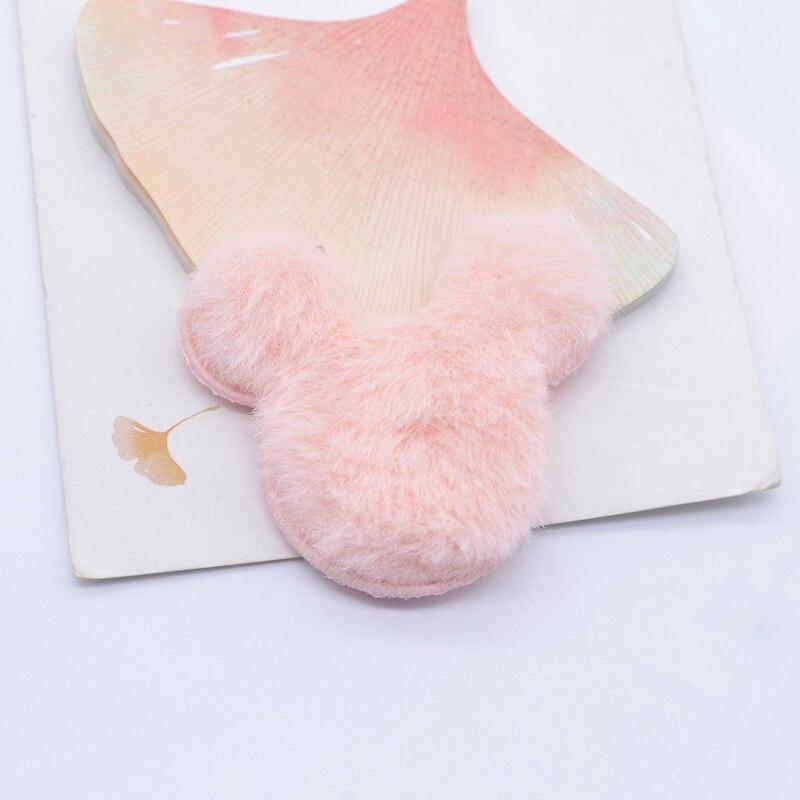 12 шт. 55*45 мм, мягкая плюшевая пушистая голова мыши, аппликация, скрапбукинг, сделай сам, вышивание заплаток, украшение для дома, аксессуары, украшения, принадлежности