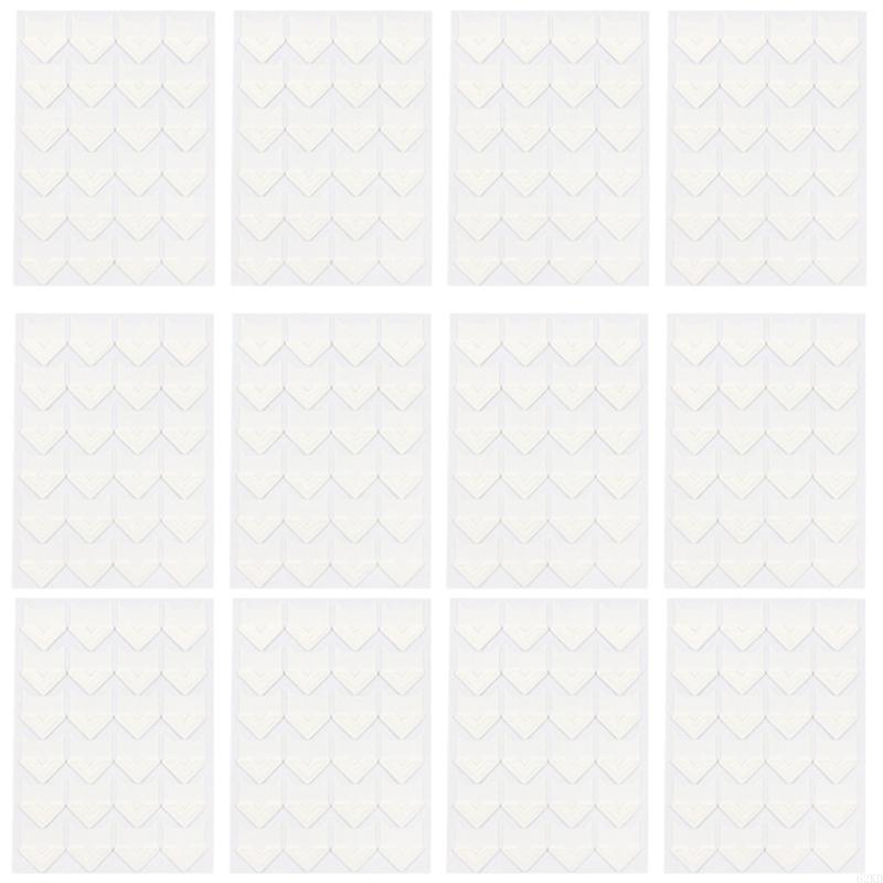 62KD Pack of 12 Adhesive Photo Corner Sticker for Scrapbooking and Album