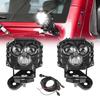 VANCROSER Кронштейн для Jeep Wrangler JK рабочий свет 2 DT жгут проводов 12v 24v светодиодный рабочий свет 3 дюйма 60 Вт светоотдача Белый 6000K прожектор светодиодная противотуманная фара