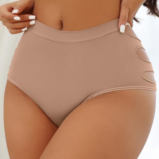 Бесшовное нижнее белье для женщин Cheeky Bikini Трусики с высоким вырезом и V-образным вырезом Трусы с утягивающим эффектом и подтяжкой бедер