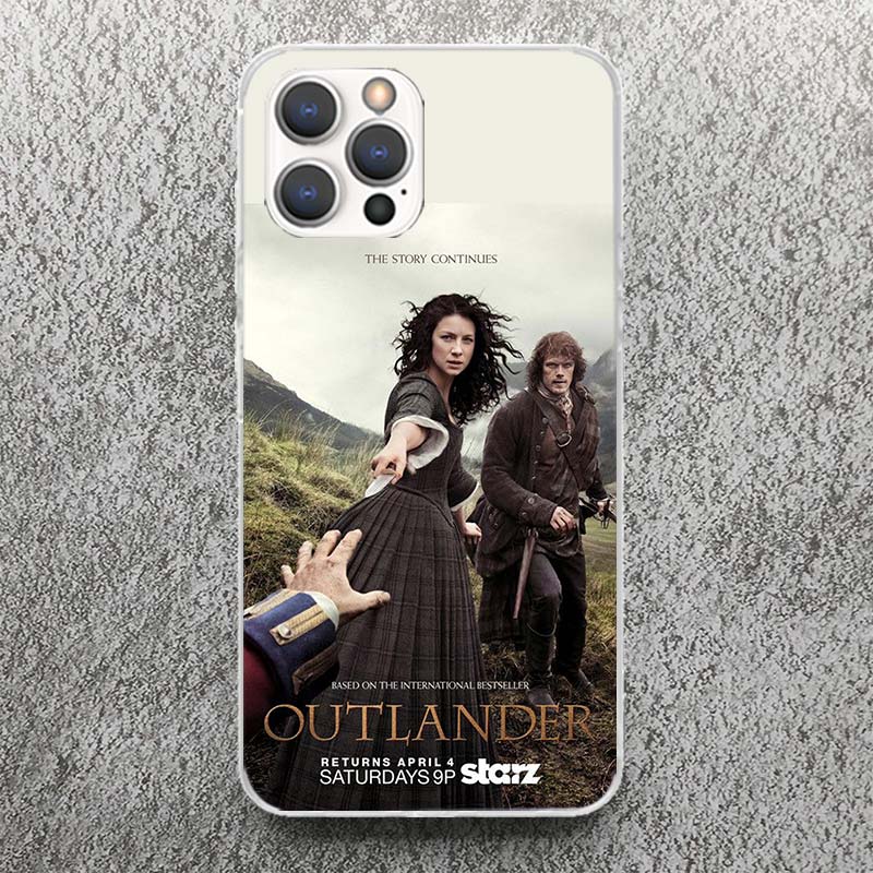Чехол для телефона Outlander TV для iPhone 17 16 15 14 13 12 11 Pro Max Mini Plus Air 7 SE 8 Мягкий силиконовый чехол с принтом Funda для Apple i