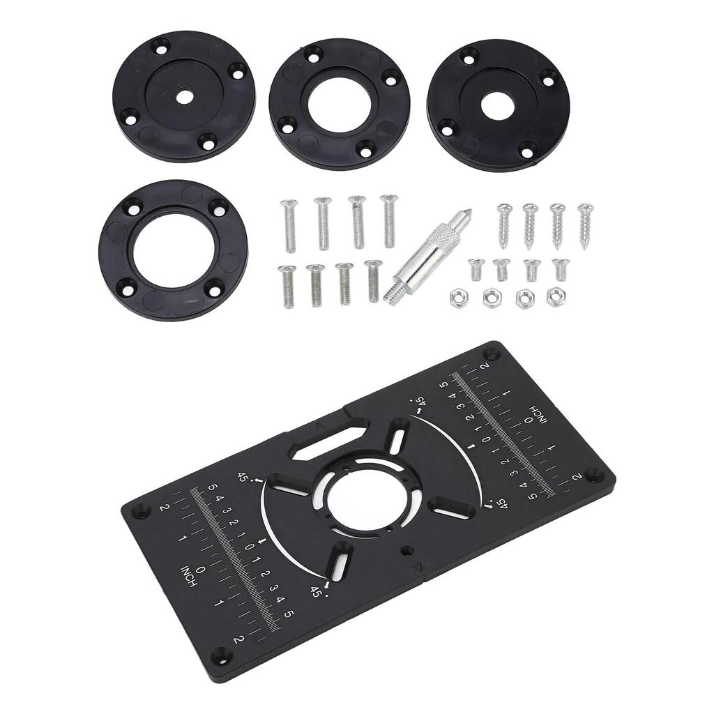 Aluminum Router Table Insert Plate Trimming Machine Flip Board For Woodworking Project Trimming Machine Application