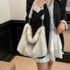2025 Urban Minimalist Women's Furry Plush Tote & Shoulder Bag for Autumn/Winter