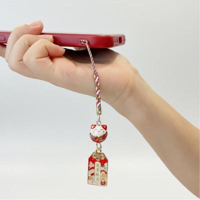 Талисман Омамори Брелок Денежный Счастливый Кот Тест BB0337
